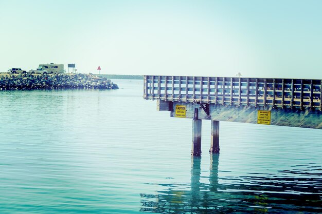 Holzpier in Oceanside, Kalifornien