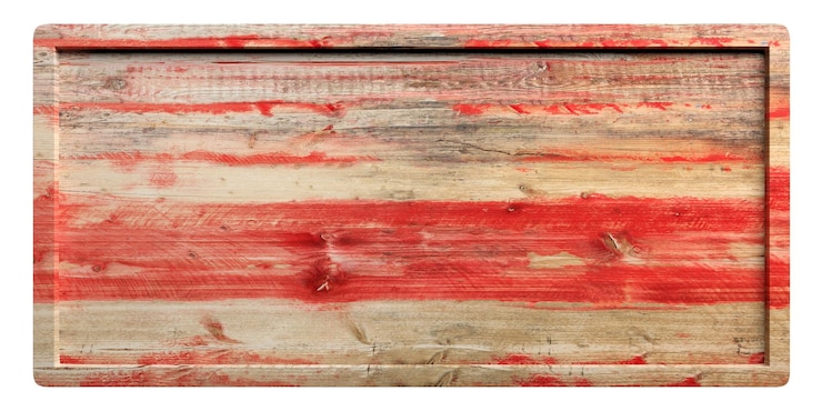 Foto holzschild mit rahmen isoliert auf weißem hintergrund 3d-darstellung
