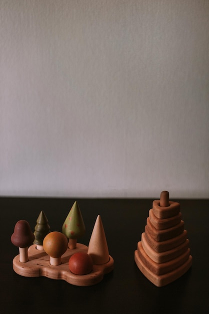 Foto holzspielzeug im kinderzimmer