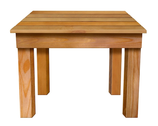 Holztisch isoliert