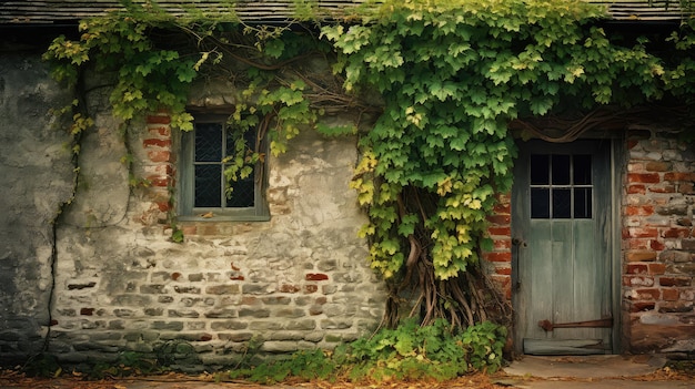 Holzwand eines Bauernhäuses