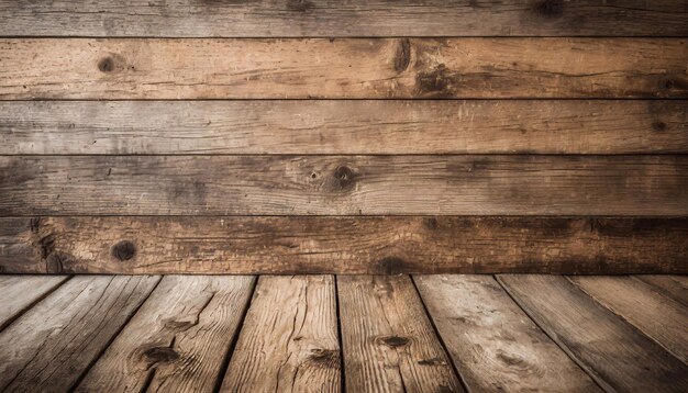 Foto holzwand und fußboden als hintergrund holztextur holzhintergrund