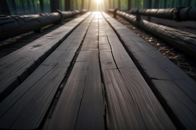 Holzweg im Wald