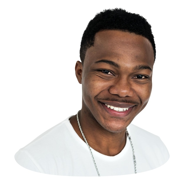 Hombre africano elemento png fondo transparente
