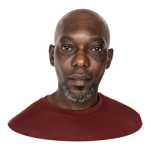 Hombre africano elemento png fondo transparente