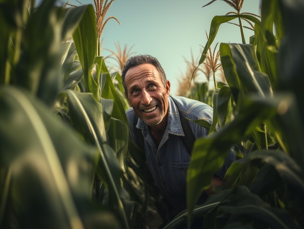 Foto un hombre de agricultura