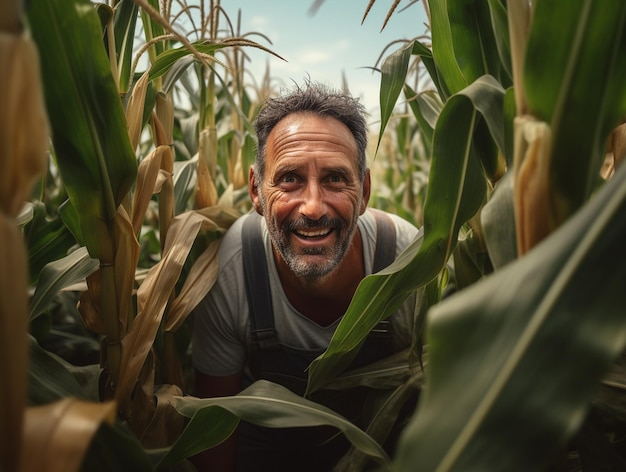 Foto un hombre de agricultura