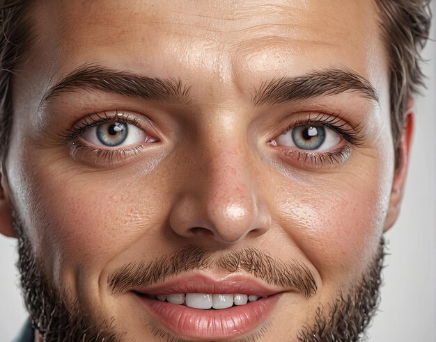 Foto un hombre con barba y una barba