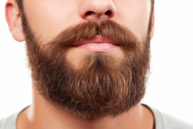 Un hombre con barba y bigote