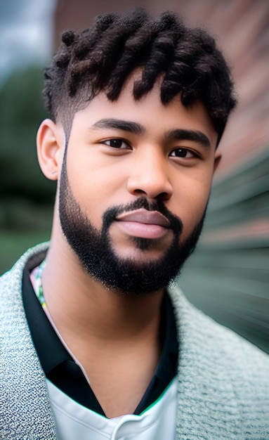 Un hombre con barba y bigote