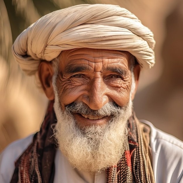 un hombre con barba blanca y barba larga