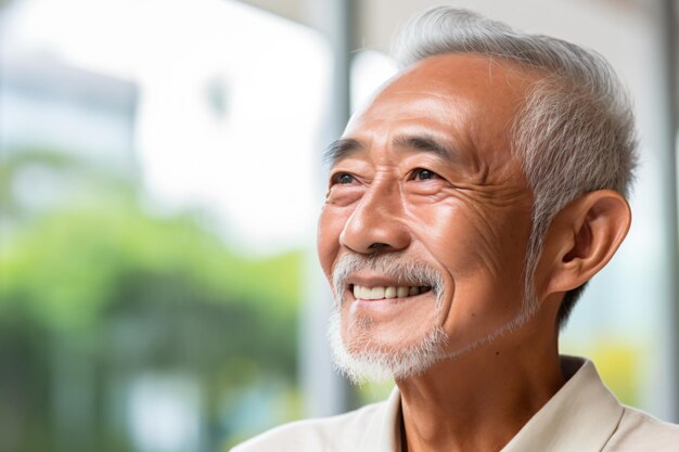 un hombre con barba blanca y camisa blanca