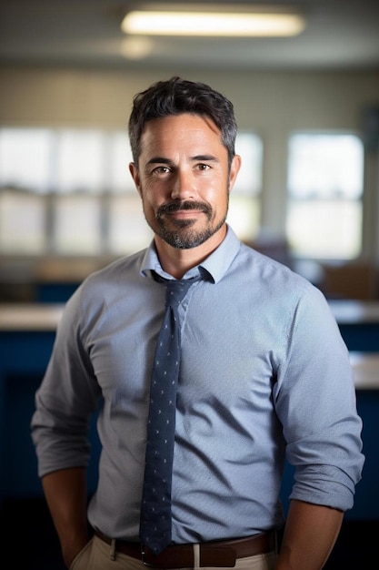 Foto un hombre con barba y una camisa que dice que está sonriendo