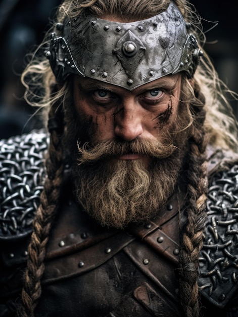 un hombre con barba y casco