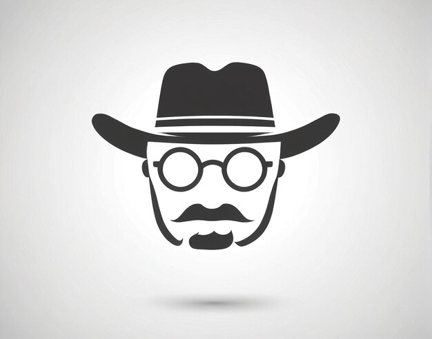 un hombre con bigote y gafas