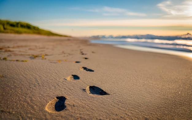 hombre caminando en la playa