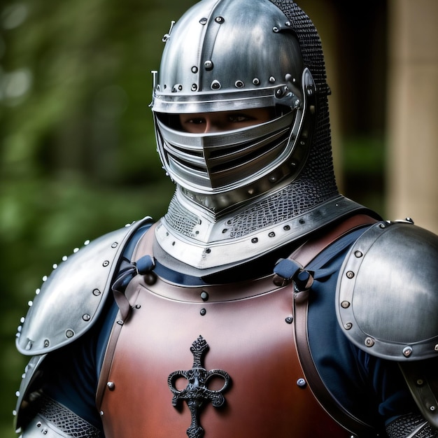 Un hombre con un casco con el número 5 en él.