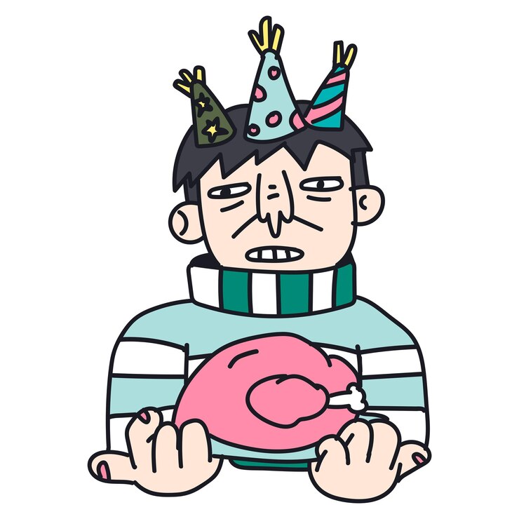 Foto hombre celebrando el día de acción de gracias pegatina transparente png