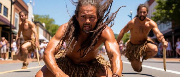 Foto un hombre con dreadlocks está en el suelo con dreadlooks