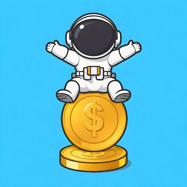 hombre del espacio bonito astronauta misil cohete luna galaxia sistema solar dibujos animados 3d 4k gráficos
