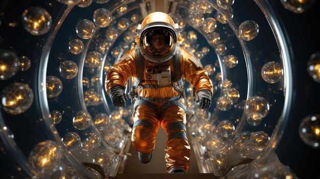 El hombre del espacio HD 8K papel tapiz Imagen fotográfica de stock