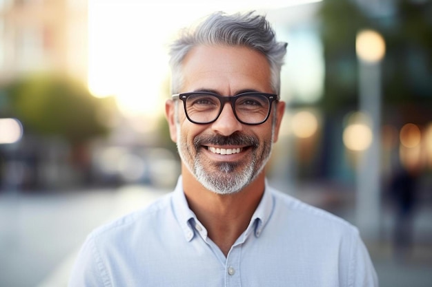 un hombre con gafas y una barba con gafas