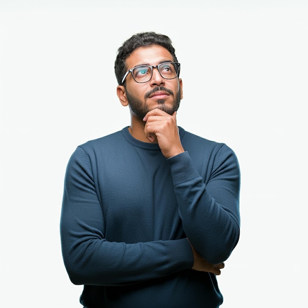 un hombre con gafas y una camisa que dice "está mirando"