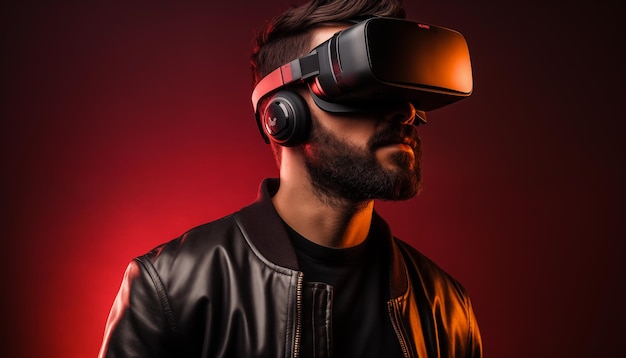 Hombre con gafas de VR