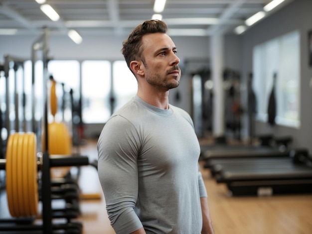 el hombre en un gimnasio Gererativo ai