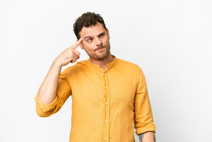 Foto hombre guapo caucásico joven