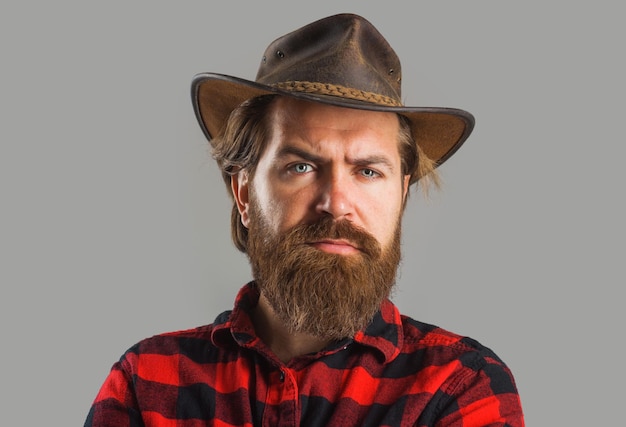 Cabelo Como Fogo. Vaqueiro Barbudo Na Camisa Xadrez. Conceito De Salão De  Cabeleireiro. Wilwest Texas. Hipster Brutal Maduro Imagem de Stock - Imagem  de fundo, menino: 242537211