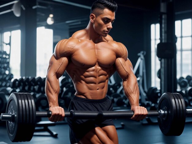 Un hombre haciendo un entrenamiento de crossfit.