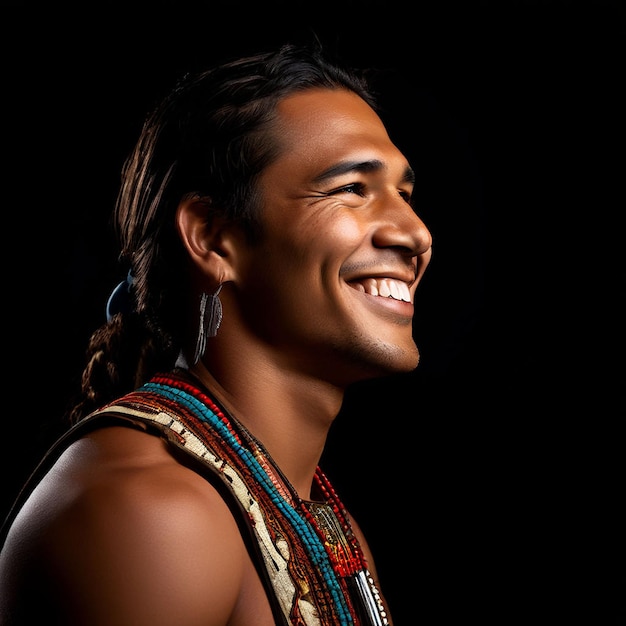 Hombre indígena foto en 4K