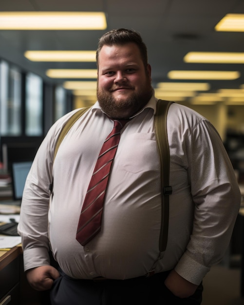 Foto el hombre lleva corbata