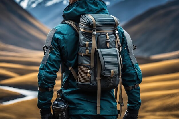 hombre con mochila de senderismo hombres con mochila de senderismo excursionista hombre caminando en Islandia