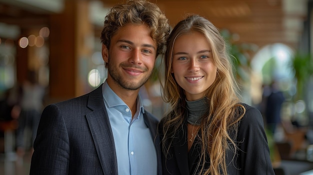 Hombre y mujer de pie juntos