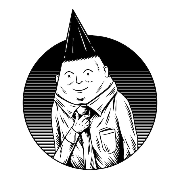 Hombre de negocios dibujos animados elemento png fondo transparente