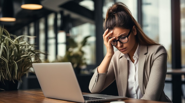 Hombre de negocios indio cansado y preocupado en el lugar de trabajo en la oficina