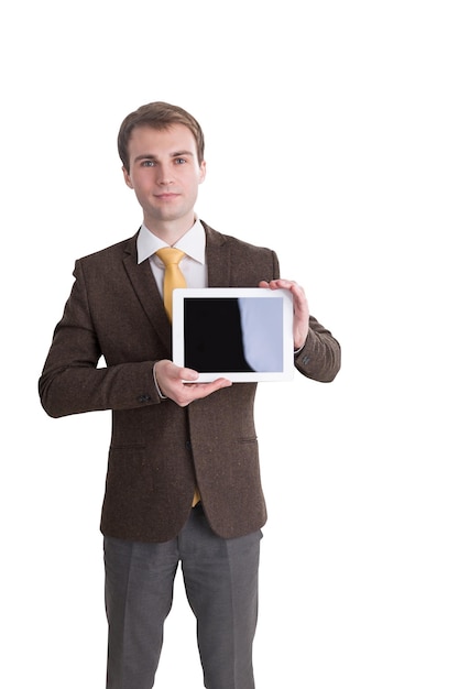 Hombre de negocios con tablet