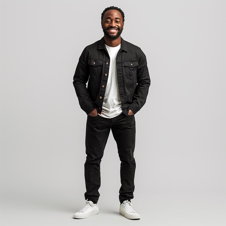 Hombre negro guapo