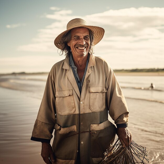 hombre pescador