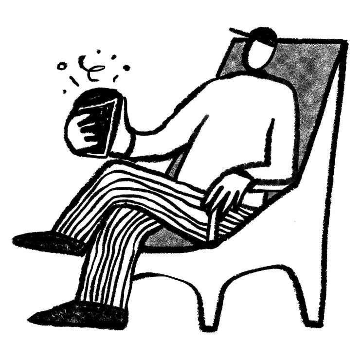 Foto hombre relajante personaje png dibujo sketchy elemento de diseño de fondo transparente