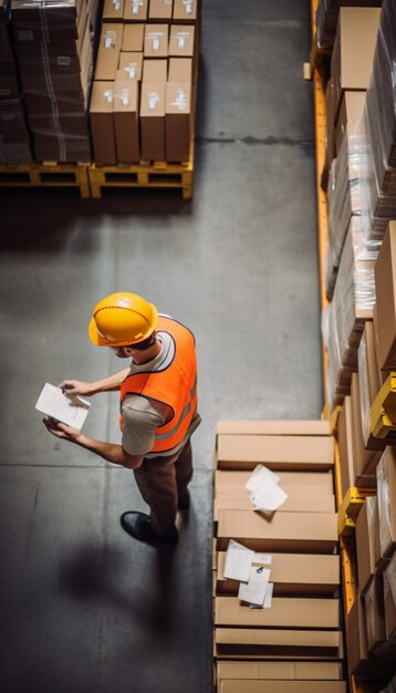 Foto un hombre con un sombrero de color naranja se está moviendo