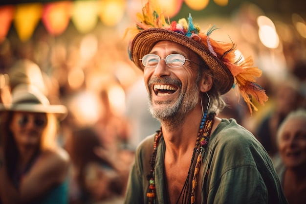 Un hombre con sombrero y gafas sonríe a la cámara.