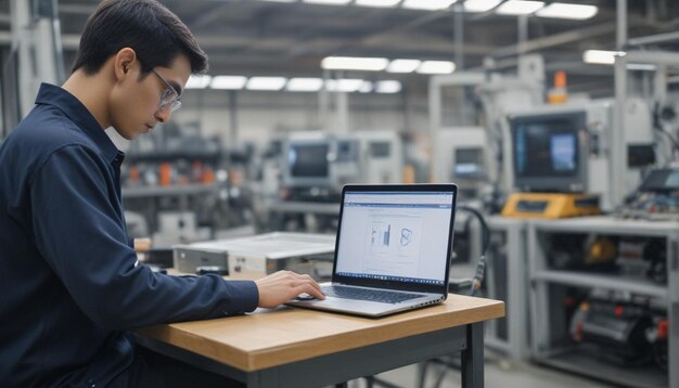 Foto un hombre trabajando en una computadora portátil con la palabra f