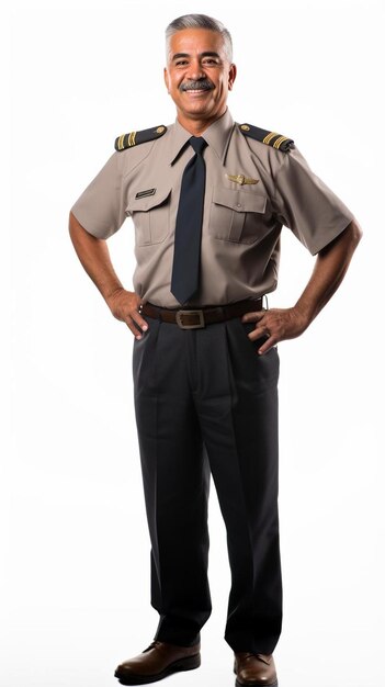 Foto un hombre en uniforme con las letras k en su camisa