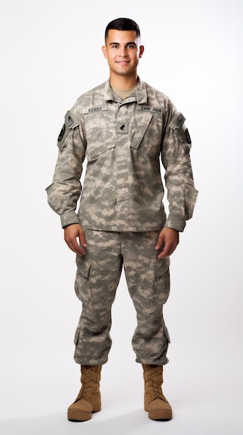 Un hombre con uniforme militar posando para una foto.