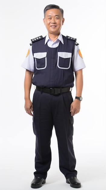 Un hombre con uniforme de policía posando para una foto.