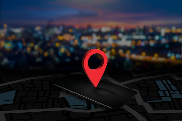 hombre usando navegación gps en teléfono inteligente GPS Mapa a ruta Conexión a la red de destino Ubicación Mapa de la calle con GPS