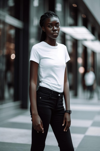 hombre vestido con una camiseta blanca